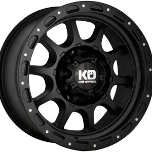 King 15x7 RAZOR 5x139.7 BLACK SATIN +0