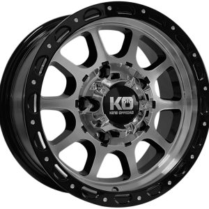 King 15x7 RAZOR 5x139.7 MACHINED GLOSS BLACK +0