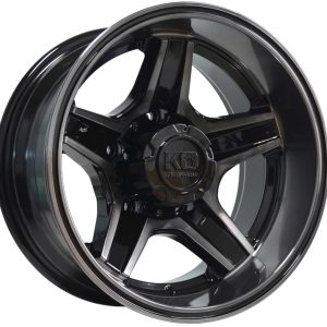 King 16x8 RIVAL 5x150 GLOSS BLACK - BLACK TINT +0