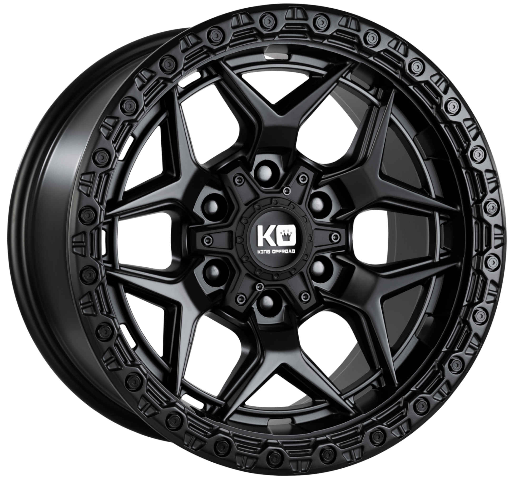 King 17x9 GROWLER 6x130 & 6x139.7 SATIN BLACK +12