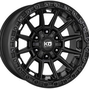 King 17x9 WARRIOR 6x130 & 6x139.7 SATIN BLACK +12
