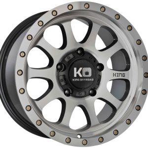 King 17x9 HURRICANE 2 6x139.7 MACHINED FACE LIGHT GUNMETAL -12