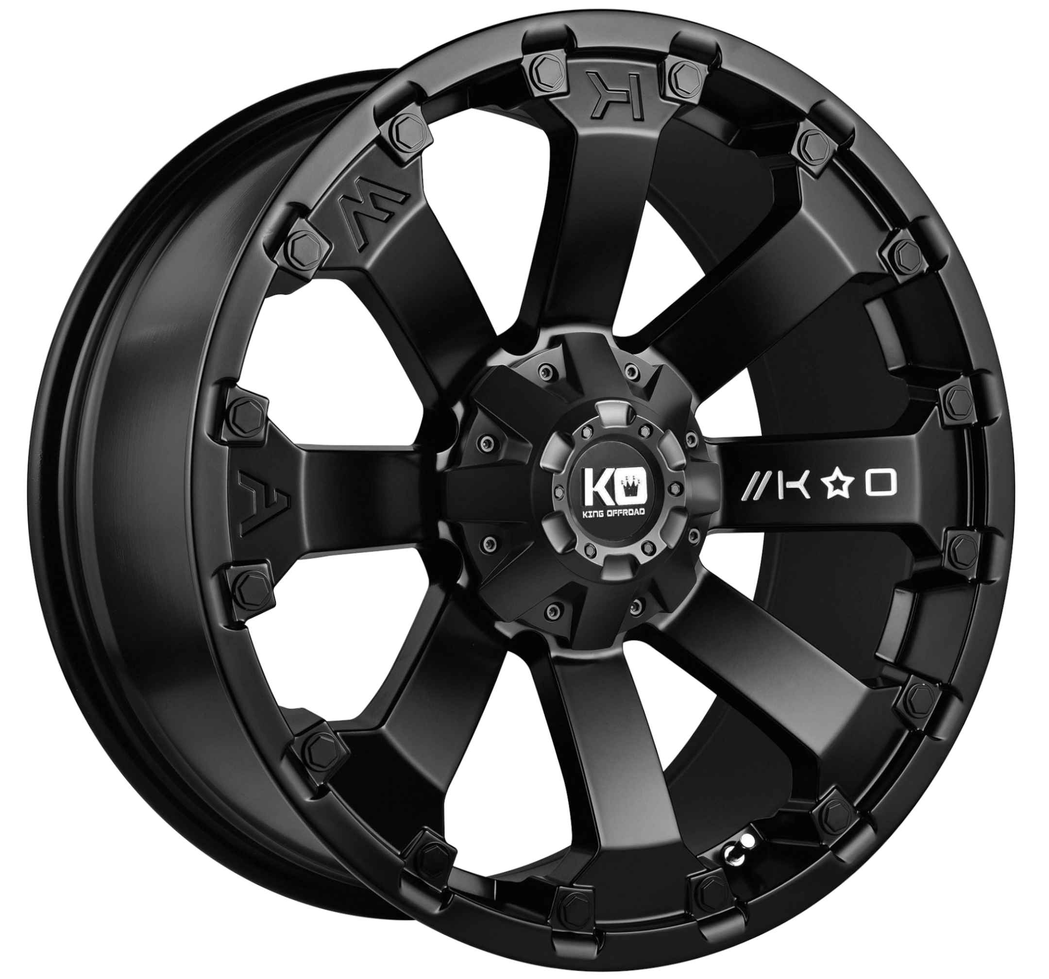 King 17x9 AMBUSH 6x139.7 SATIN BLACK +18