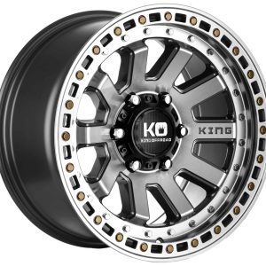 King 17x9 SNATCH 6x139.7 MACHINED FACE LIGHT GUNMETAL +35