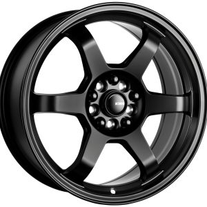 King 18x8 SHIFT 5x100 & 5x114.3 SATIN BLACK +40
