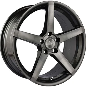 King 18x8.0 HOSTILE 5x120 GUNMETAL BRUSHED DARK TINT +40