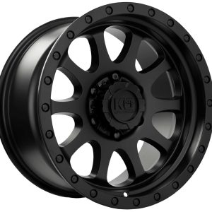 King 18x9 HURRICANE 5x120 BLACK SATIN +30