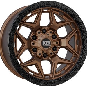 King 18x9 GROWLER6x135 & 6x139.7 SATIN BRONZE - BLACK LIP +12