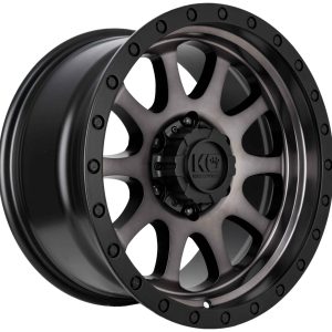 King 18x9 HURRICANE 6x139.7 TINT - SATIN BLACK - BLACK TINT +12