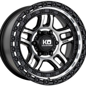 King 18x9 BARRETT 6x139.7 MACHINED FACE SATIN BLACK +30
