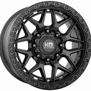 King 18x9 GROWLER 8x180 SATIN BLACK +18