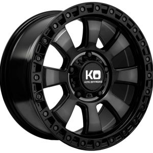 King 20x9 ARMOR 6x139.7 GLOSS BLACK - BLACK TINT +30